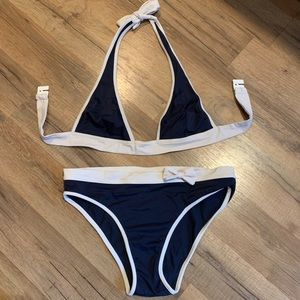 Burberry white and blue Bikini